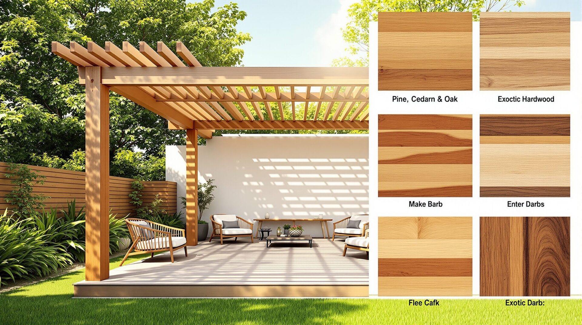 Quel type de bois choisir pour une pergola bois ?