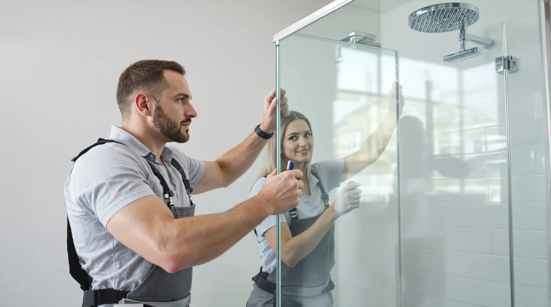 paroi douche en verre