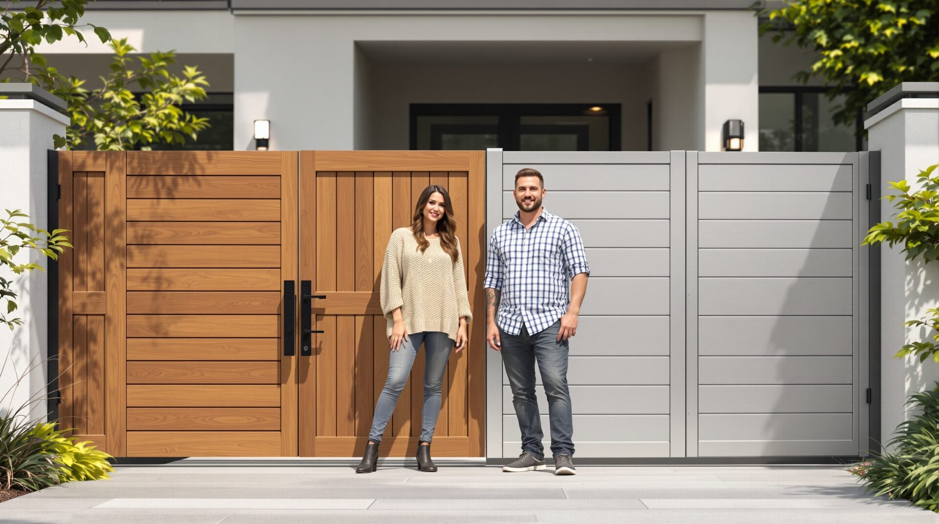 Portail Kostum : bois ou aluminium, quelle option privilégier ?