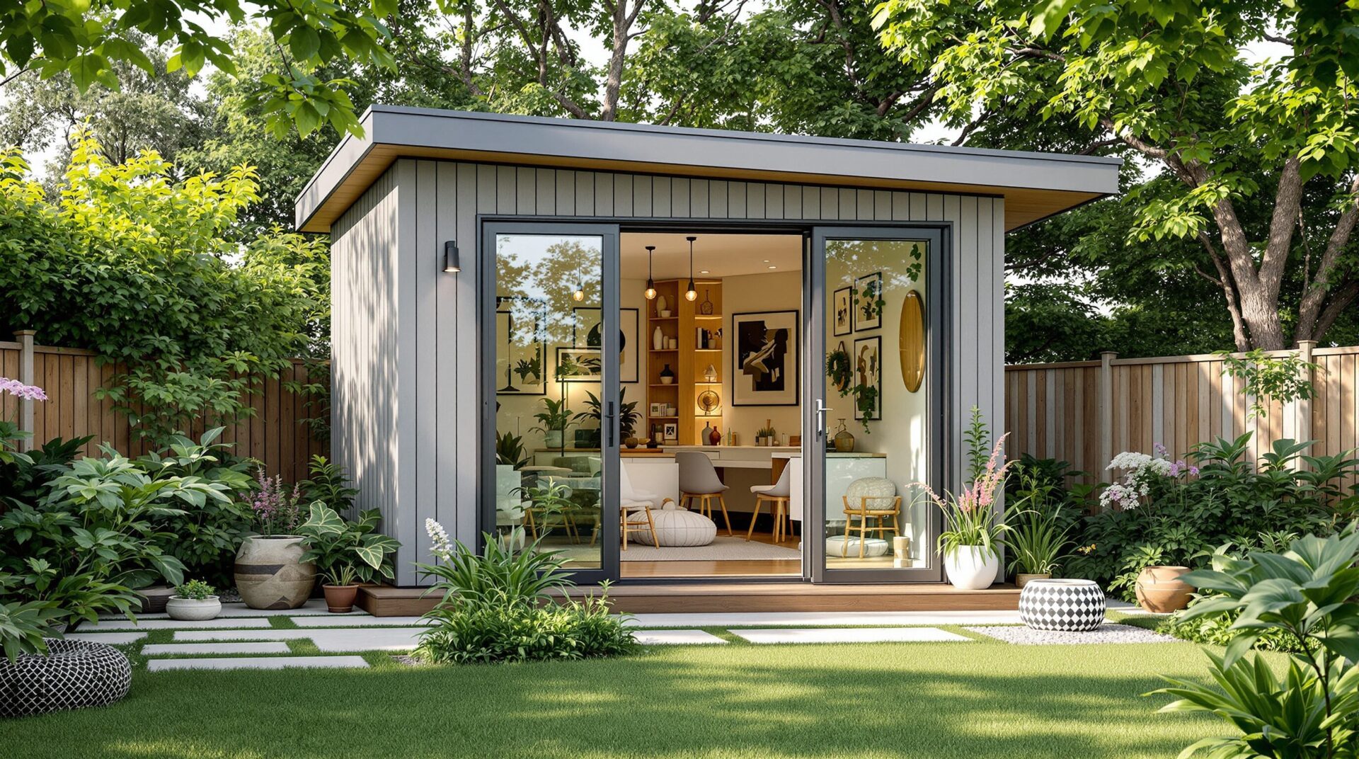 Studio de jardin : les 7 usages pour gagner de l’espace chez soi