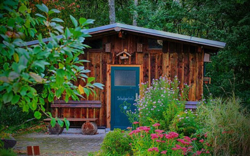 jardin avec abri
