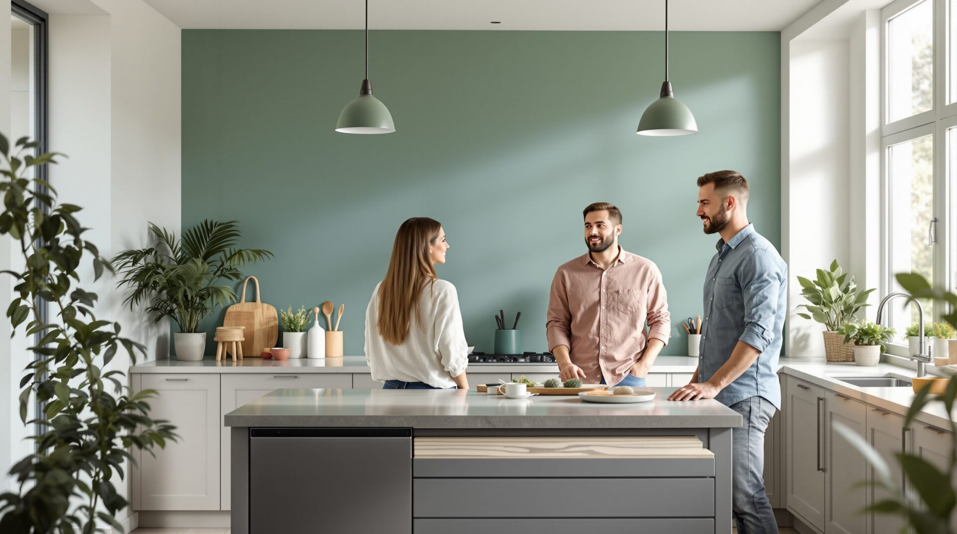 Couleur tendance pour mur de cuisine : les 12 teintes à adopter cette année