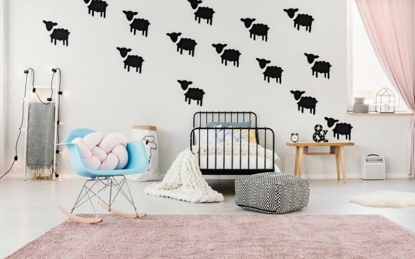 stickers muraux moutton