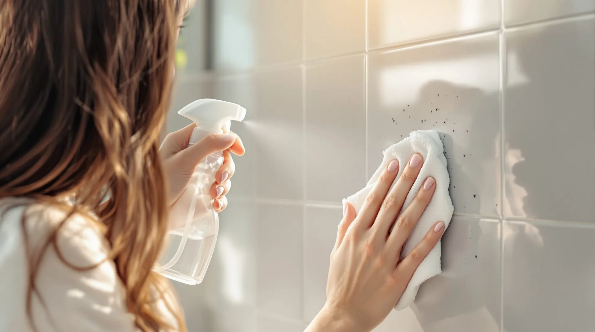 petit vers noir salle de bain
