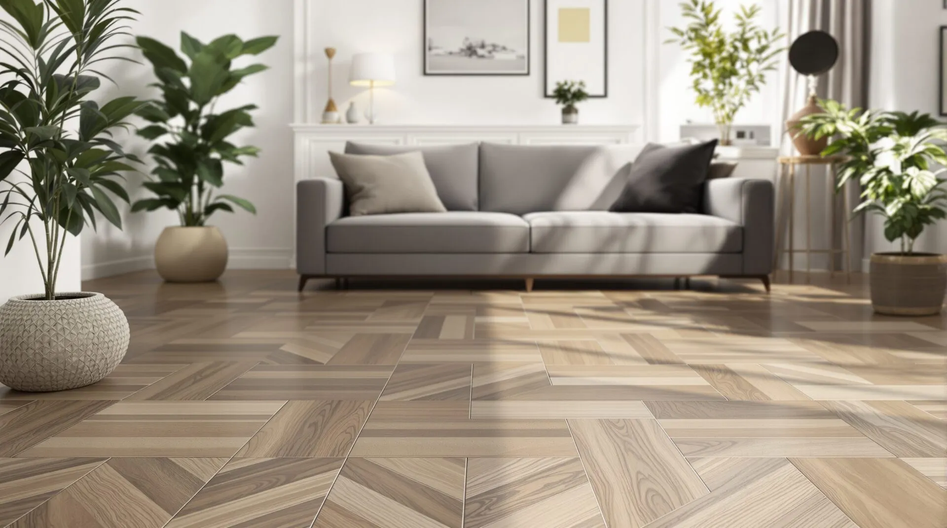 associer carrelage et parquet