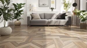 associer carrelage et parquet