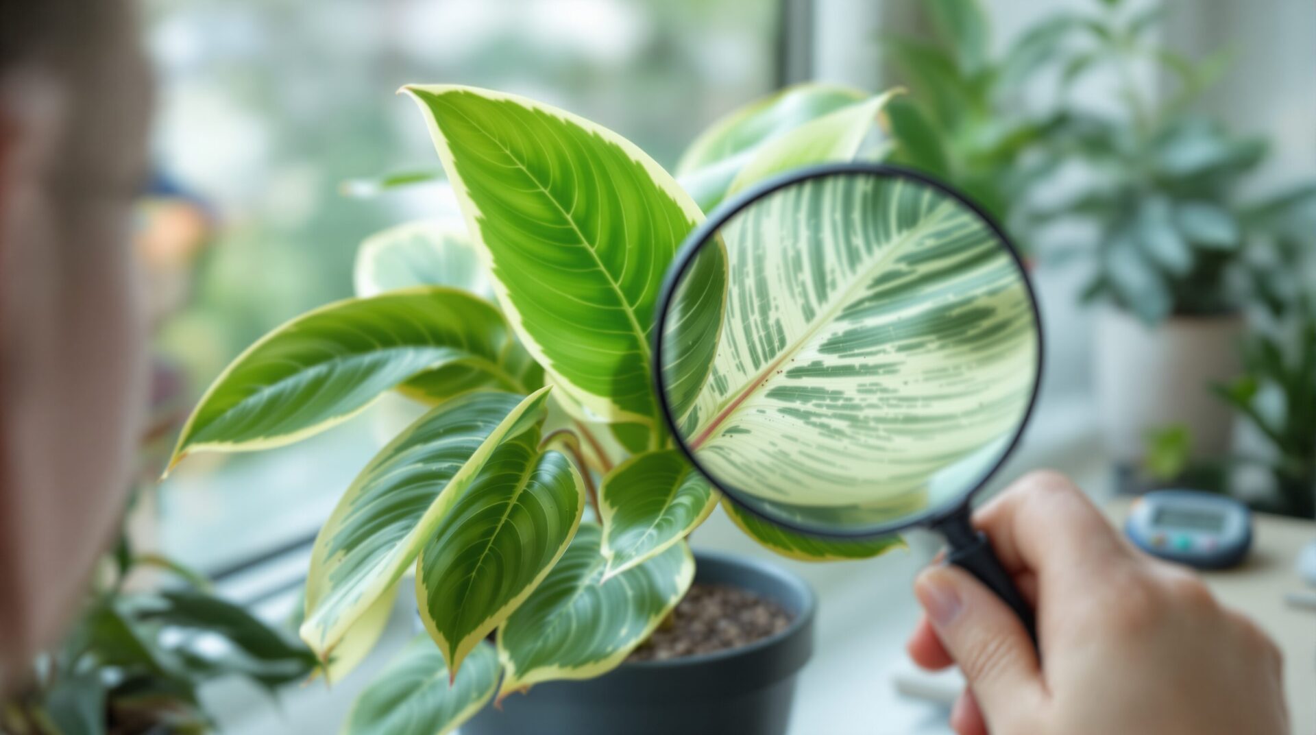 plante verte feuilles qui blanchissent