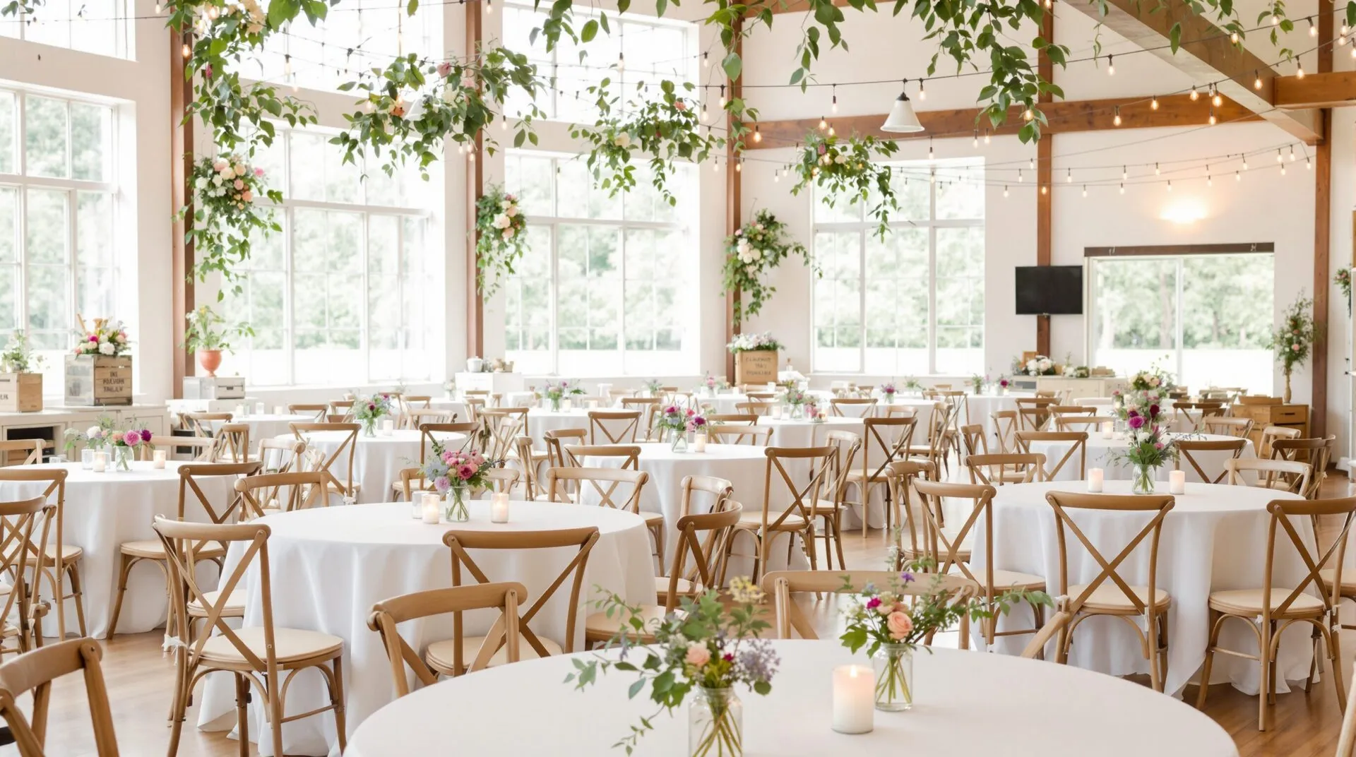 decoration salle mariage champetre