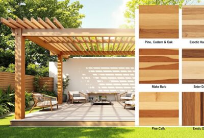 Quel type de bois choisir pour une pergola bois ?