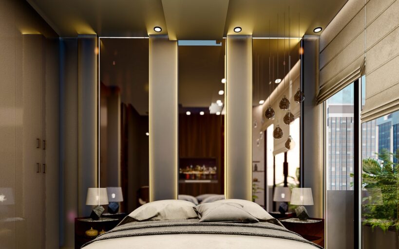 Un éclairage raffiné pour une chambre élégante et apaisante