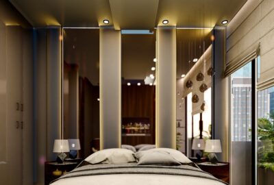 Un éclairage raffiné pour une chambre élégante et apaisante