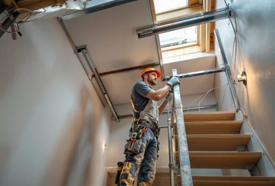 plafond escalier trop haut
