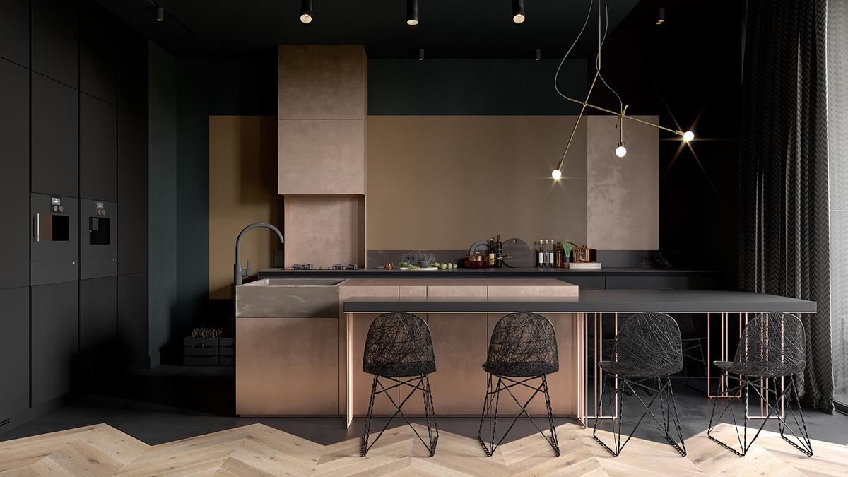 Conception de cuisine à la mode en 2020: Idées d’intérieurs de cuisine non triviales