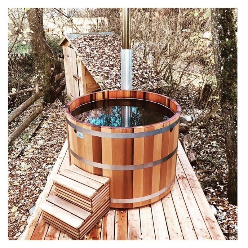 baignoire en bois