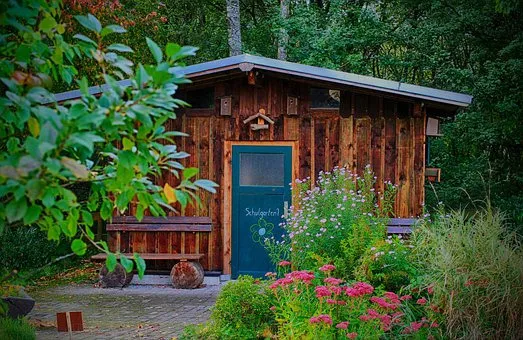 jardin avec abri