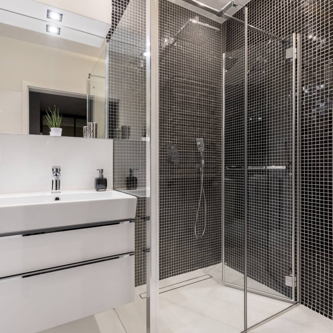 douche haut de gamme, receveur de douche