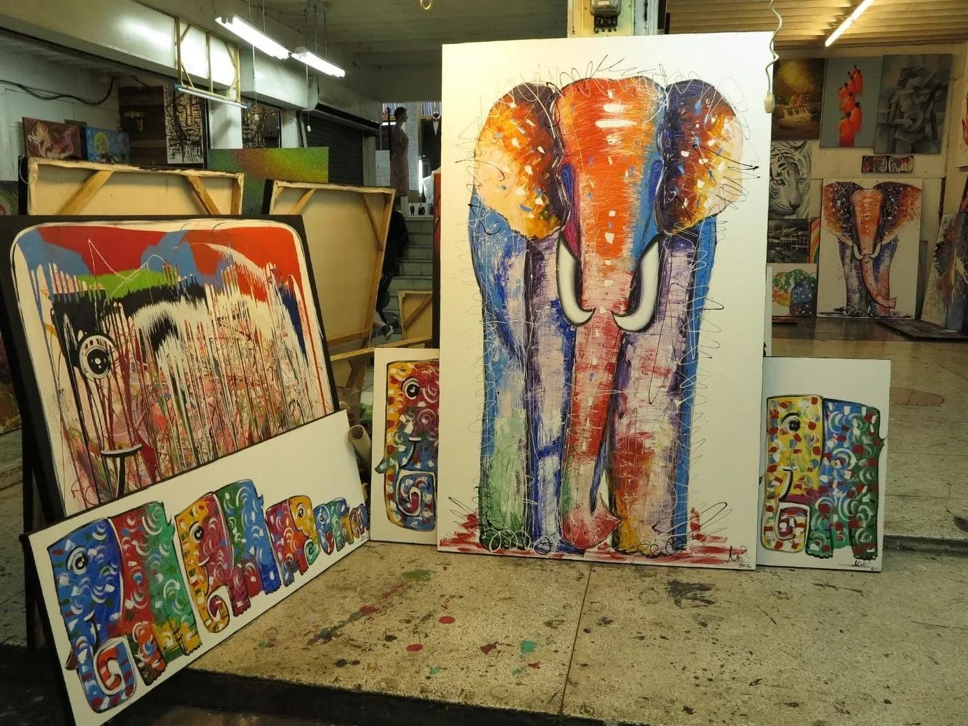 Intégrez des tableaux d’éléphant à votre décoration intérieure