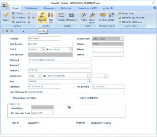 Gestion du personnel oanya
