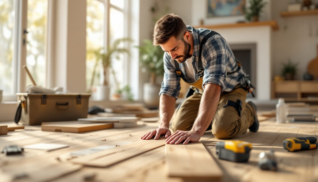 maison plancher bois