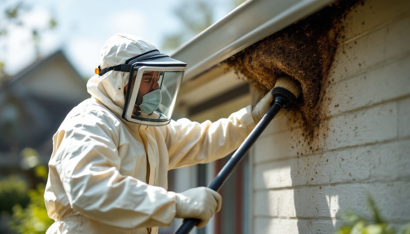 se débarrasser nid de guepe