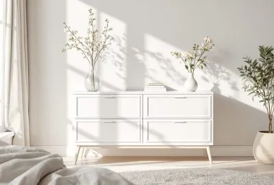commode blanche