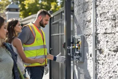 portail électrique bloqué ouvert