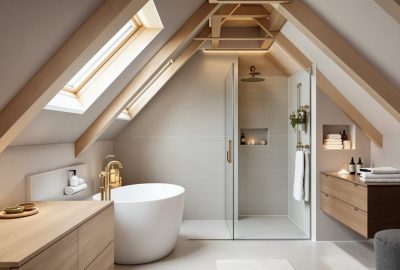 salle de bain mansardée photos