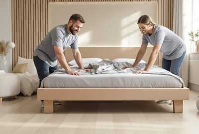 sommier en carton pliable