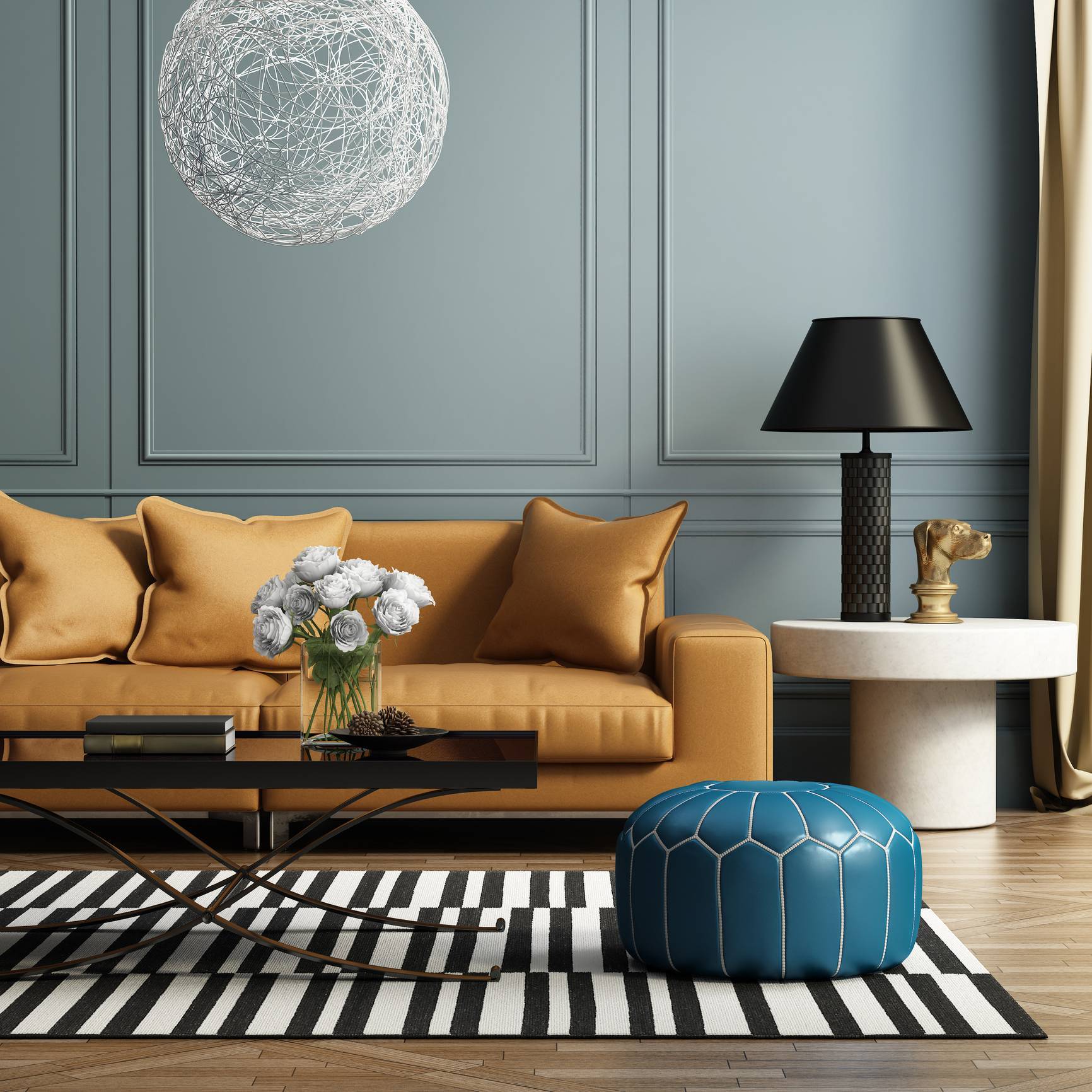 salon tendance, meubles, décoration 