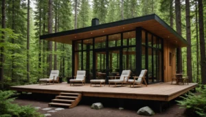 cabanes en bois