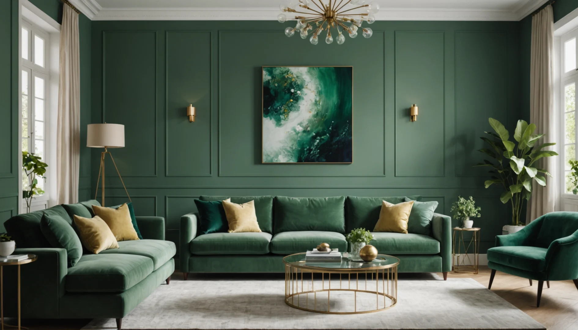 nuancier peinture vert