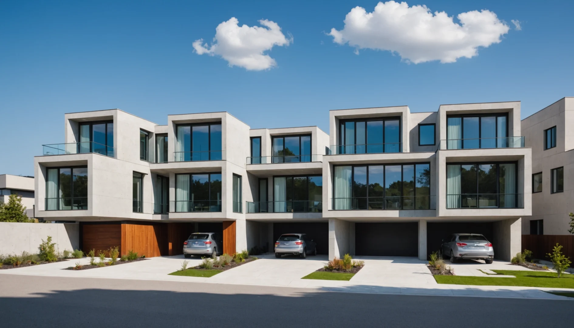 maisons modernes avec toit plat