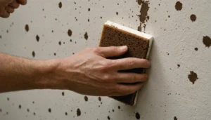 taches brunes sur le mur