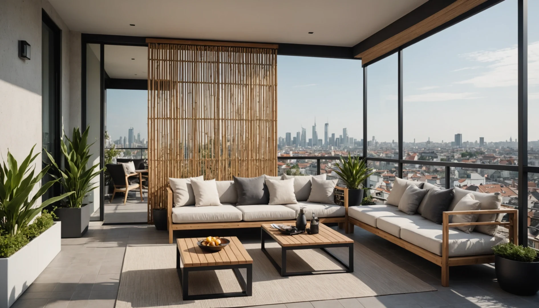 pare-vue pour terrasse sans perçage