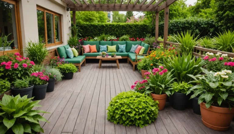 aménager un petit parterre près de la terrasse