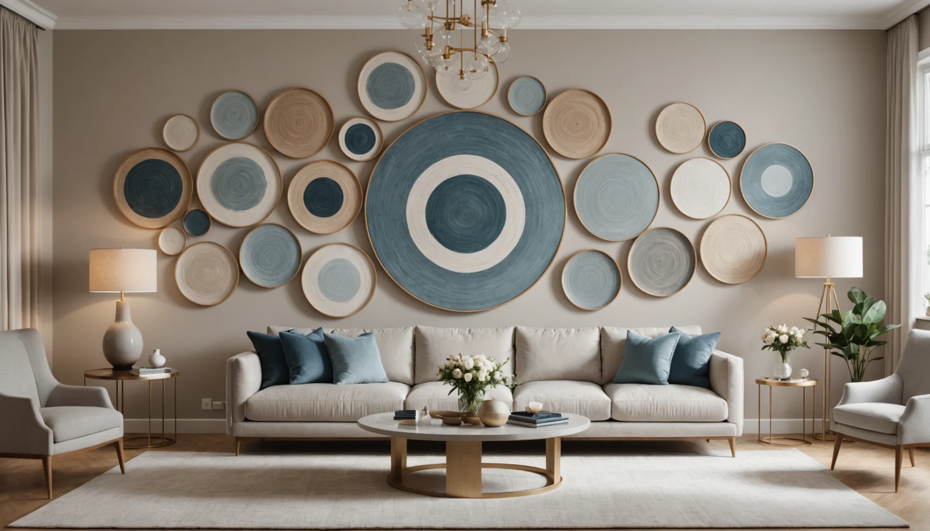 peindre des cercles sur le mur