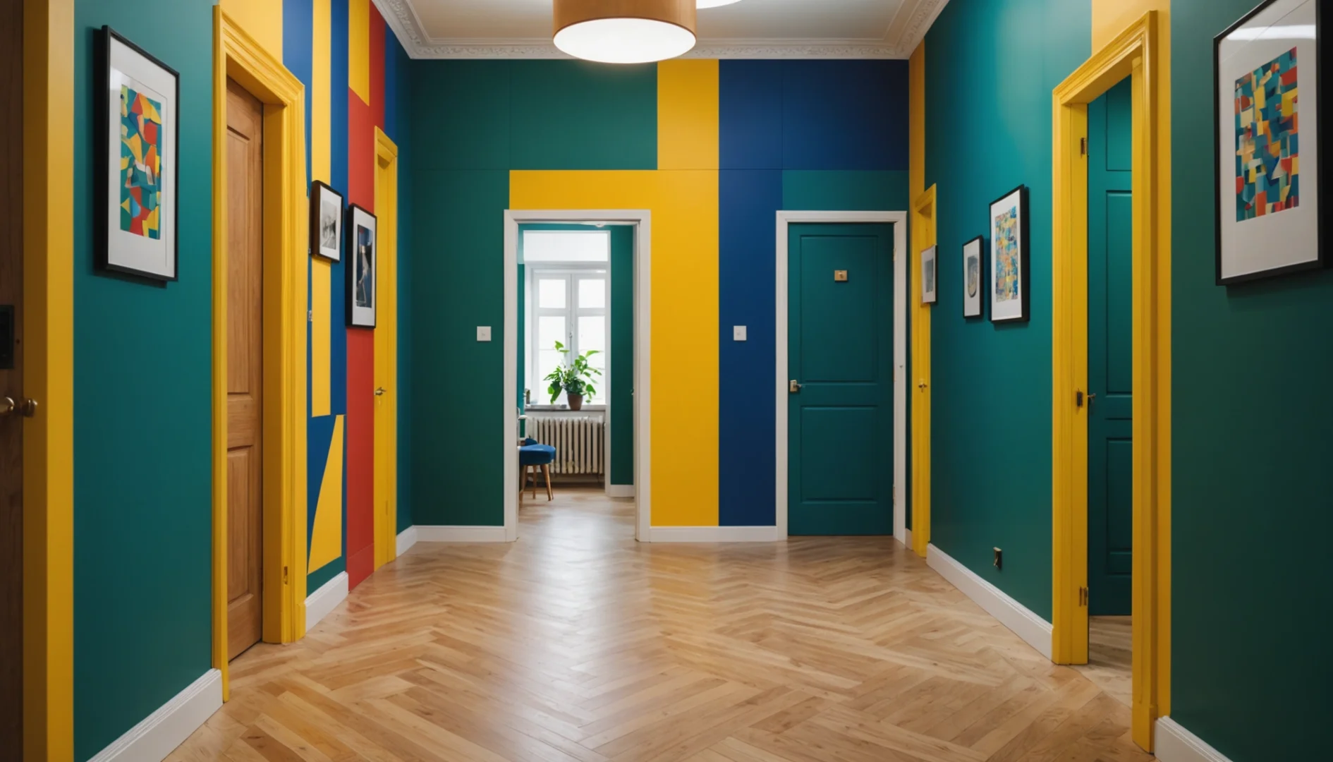 idées de papier peint pour le couloir