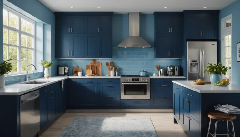 peinture bleu pour cuisine