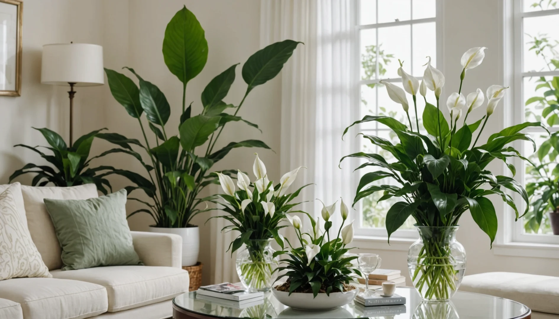 plantes à fleurs blanches