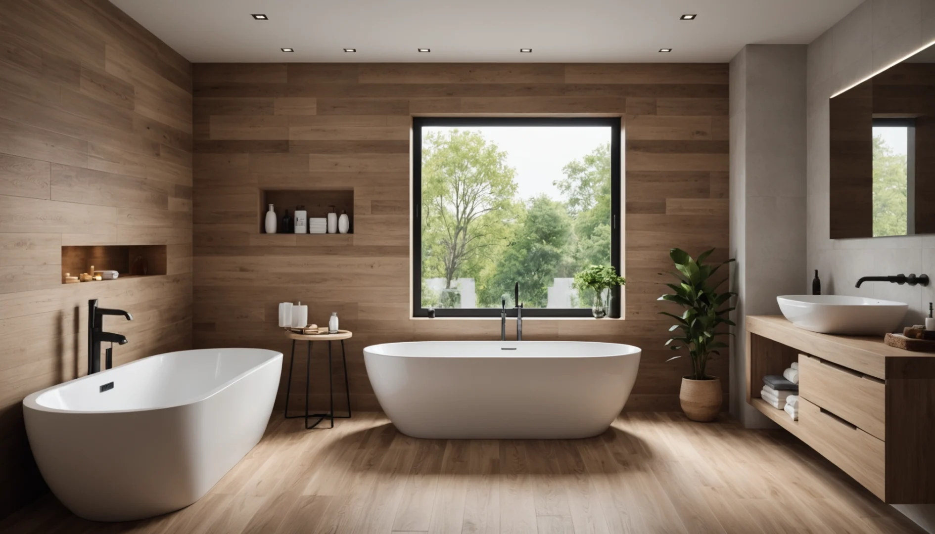 carreaux imitation bois pour salle de bain