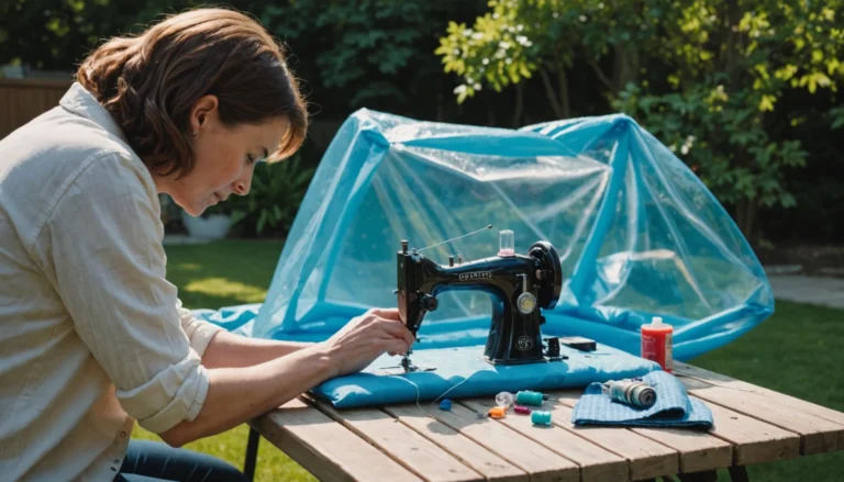 comment coudre une bâche à bulle