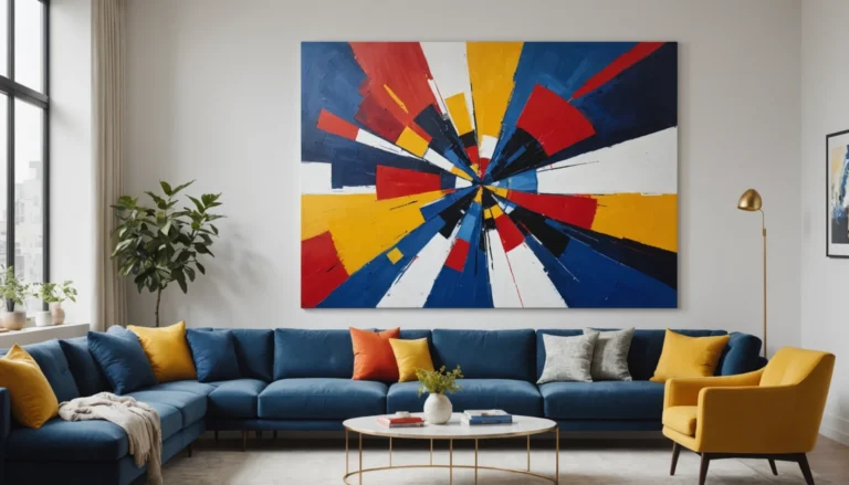 Tableau abstrait : déco originale moderne intérieur