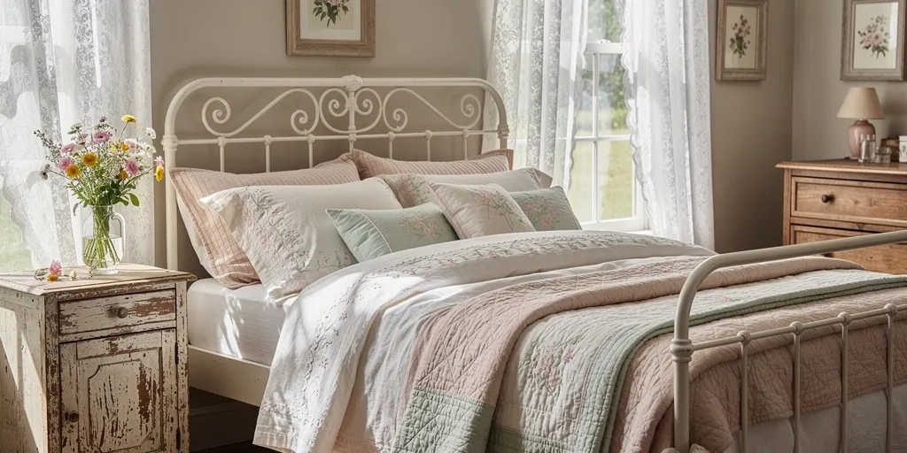 chambre shabby campagne