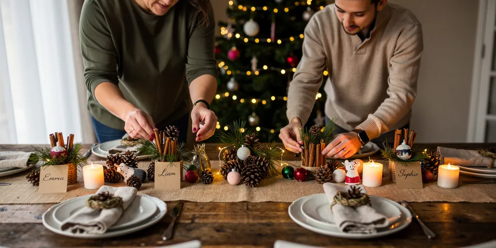 decors de table noel a faire soi meme