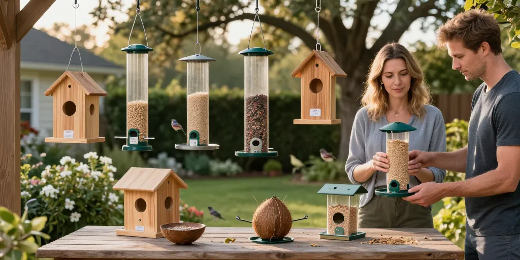 mangeoire oiseaux - action