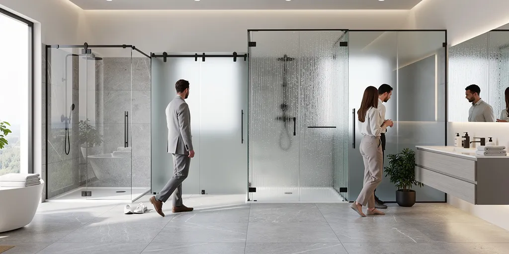 paroi douche en verre