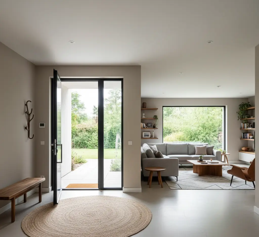 Entrée dans salon : La méthode pour délimiter sans perdre de lumière ?