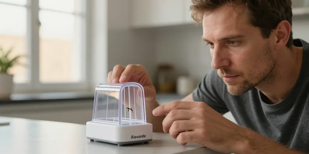 alexandre reant piege a moustique