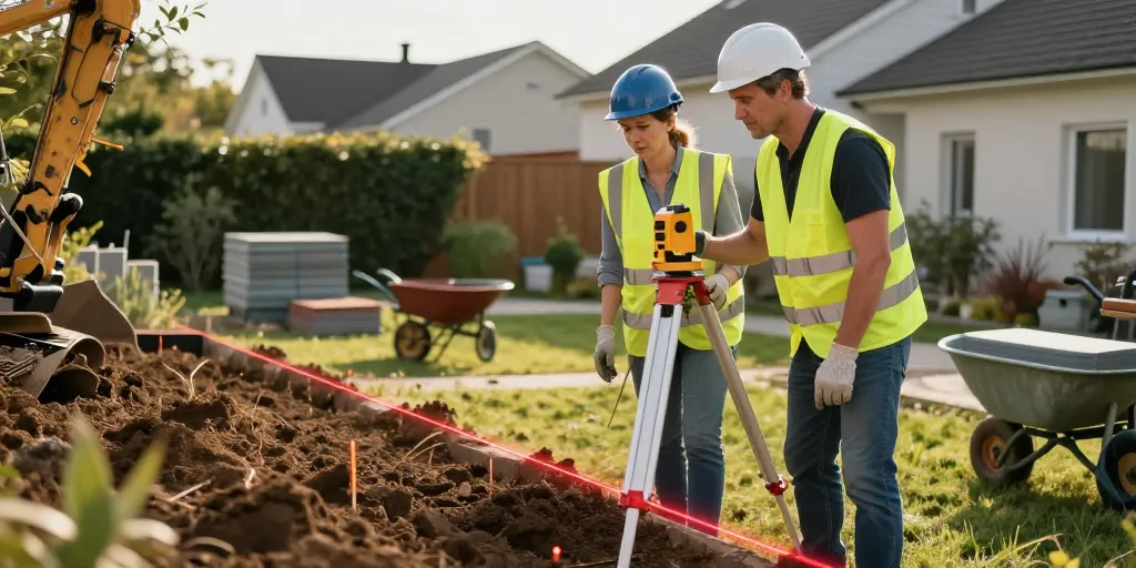 aplanir un terrain en pente