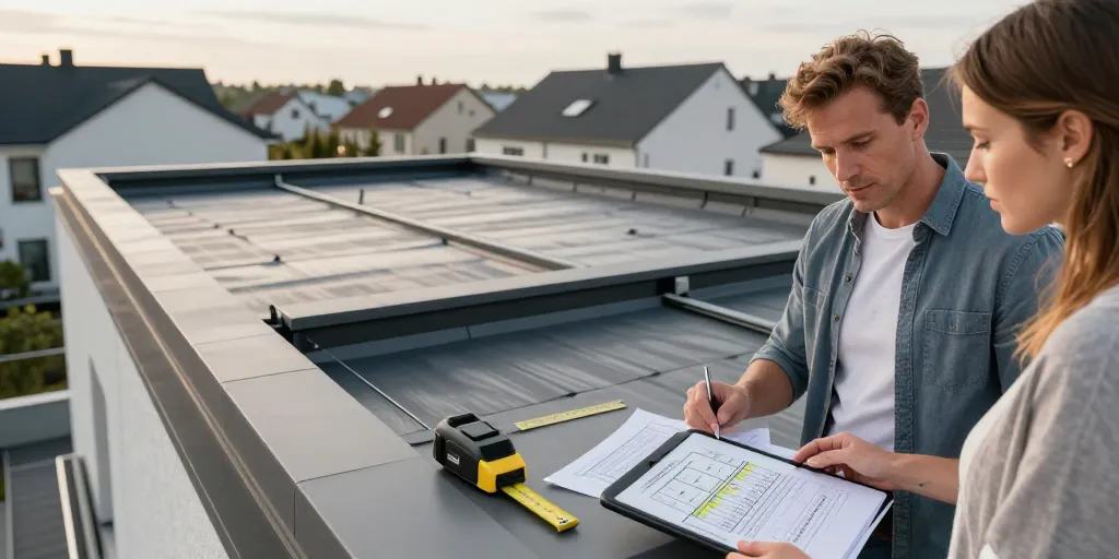 maison toiture terrasse
